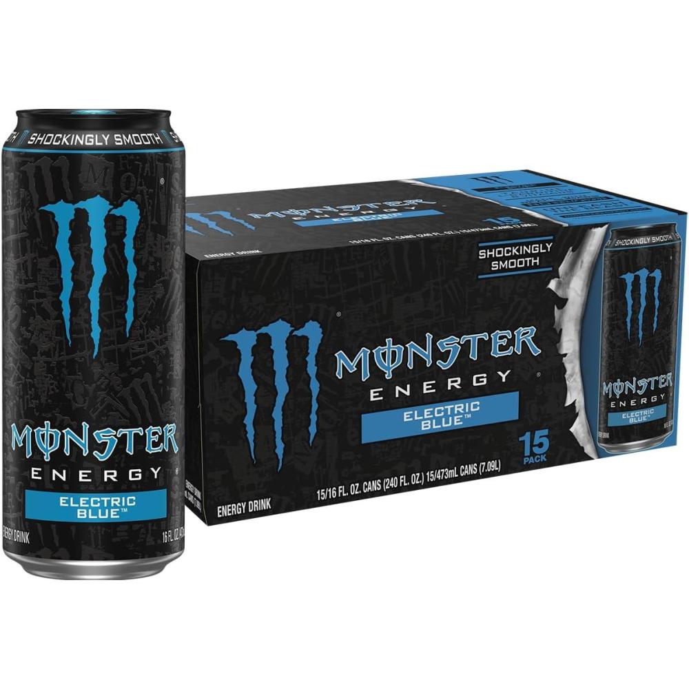 image:imageMonster Energy Electric Blue Energy Drink 16 Ounce Pack of 15