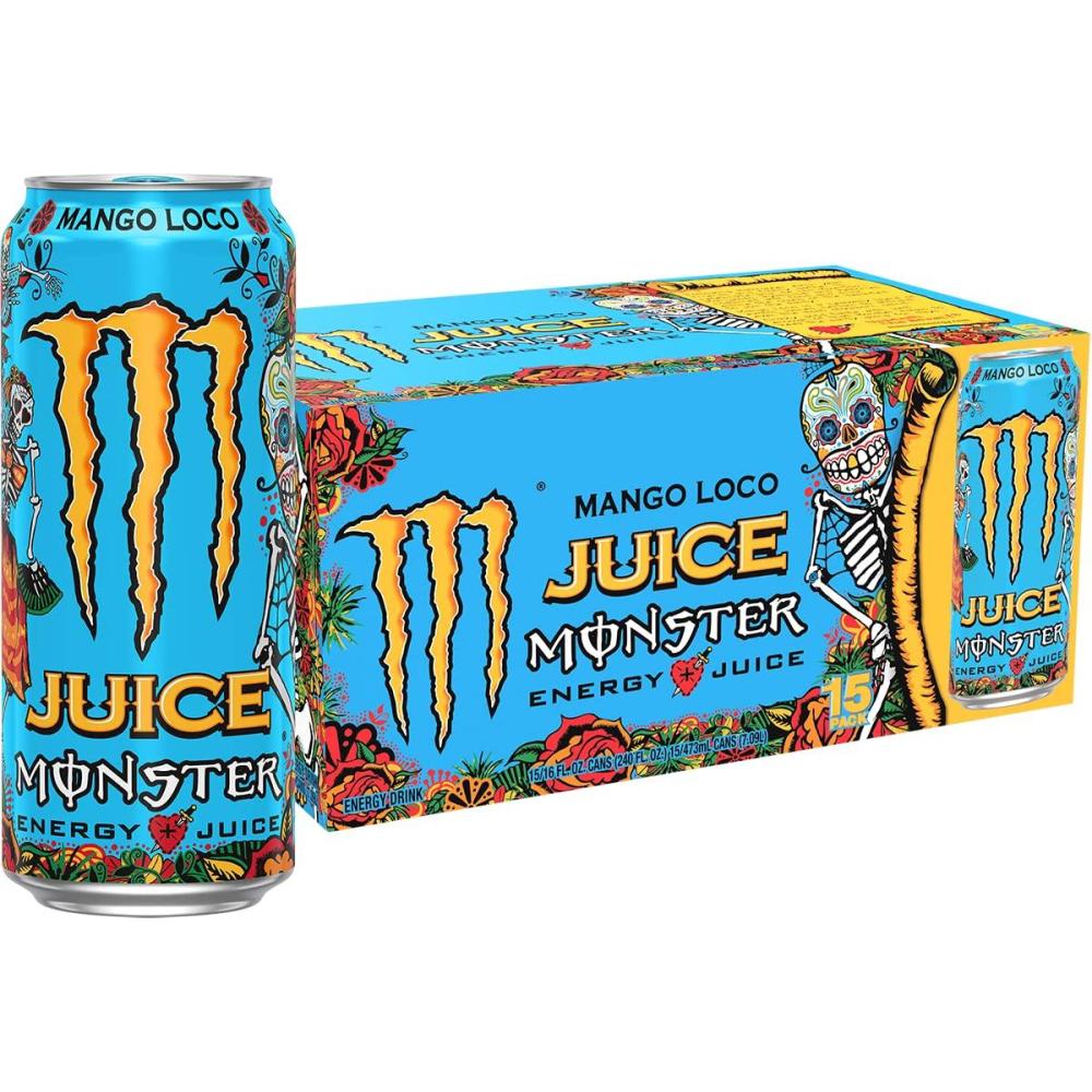 image:imageMonster Energy LoCarb Monster Low Carb Energy Drink 16 Ounce Pack of 15  Pack of 15Mango Loco