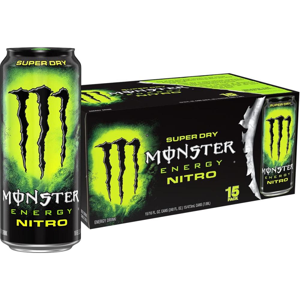 image:imageMonster Energy LoCarb Monster Low Carb Energy Drink 16 Ounce Pack of 15  Pack of 15Nitro Super Dry