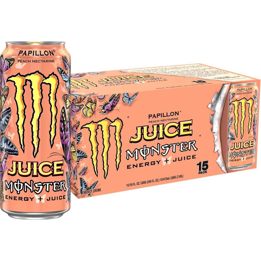 image:imageMonster Energy LoCarb Monster Low Carb Energy Drink 16 Ounce Pack of 15  Pack of 15Papillon