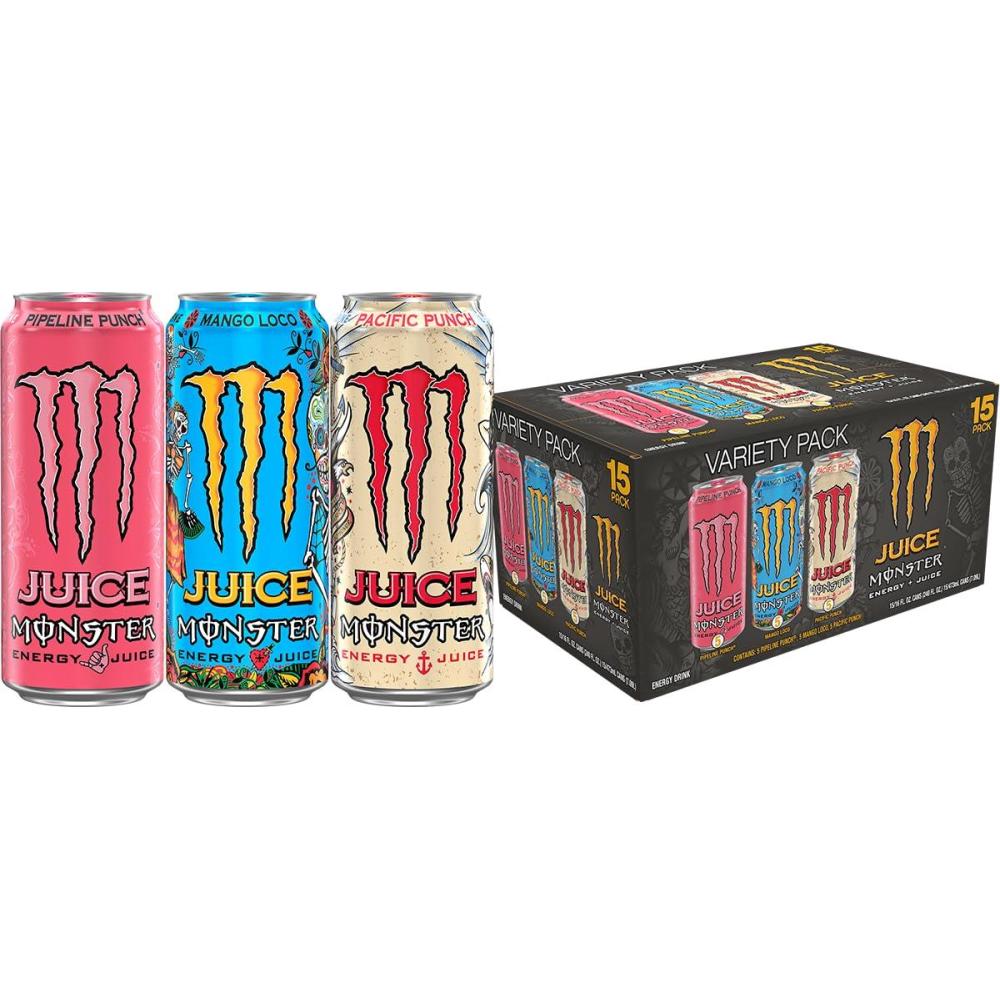 image:imageMonster Energy LoCarb Monster Low Carb Energy Drink 16 Ounce Pack of 15  Pack of 15Pipeline Punch  Mango Loco  Pacific Punch