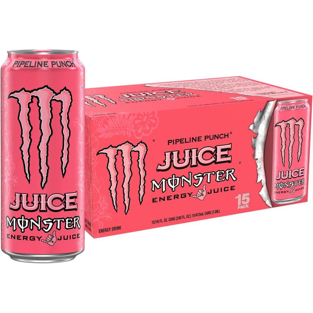 image:imageMonster Energy LoCarb Monster Low Carb Energy Drink 16 Ounce Pack of 15  Pack of 15Pipeline Punch
