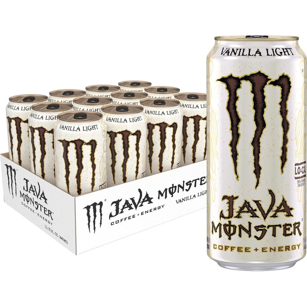 image:imageMonster Energy LoCarb Monster Low Carb Energy Drink 16 Ounce Pack of 15  Pack of 15Vanilla Light