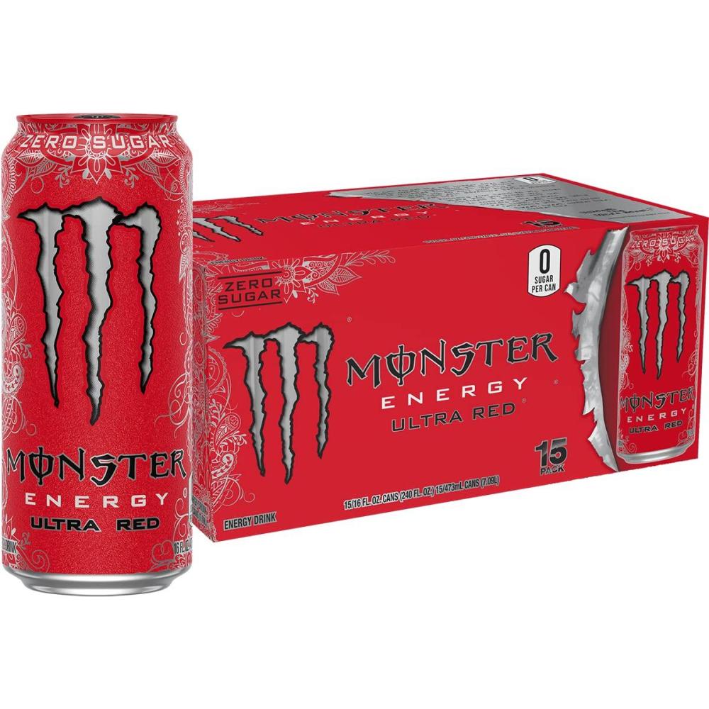 image:imageMonster Energy Ultra Variety Pack PKZSD Sugar Free Energy Drink 16 Ounce  Pack of 15Ultra Red