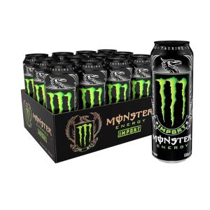 Monster Energy Import, Energy Drink, 18.6 Ounce (Pack of 12)