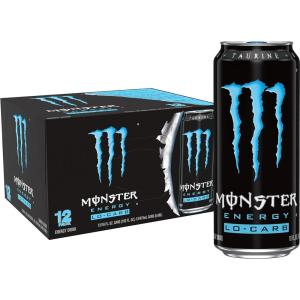Monster Energy, Lo-Carb Monster, Low Carb Energy Drink, 16 Ounce (Pack of 15) | Pack of 15(Lo-Carb)