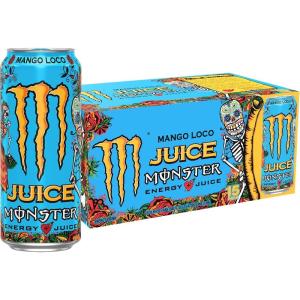 Monster Energy, Lo-Carb Monster, Low Carb Energy Drink, 16 Ounce (Pack of 15) | Pack of 15(Mango Loco)