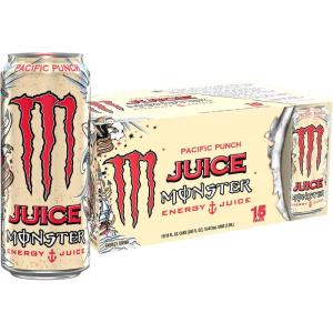 Monster Energy, Lo-Carb Monster, Low Carb Energy Drink, 16 Ounce (Pack of 15) | Pack of 15(Pacific Punch)