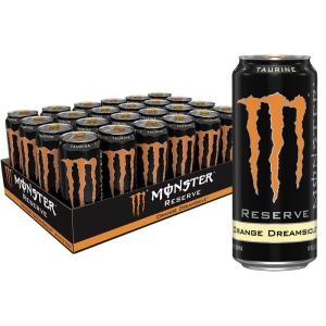 Monster Energy, Lo-Carb Monster, Low Carb Energy Drink, 16 Ounce (Pack of 15) | Pack of 15(Reserve Orange Dreamsicle)