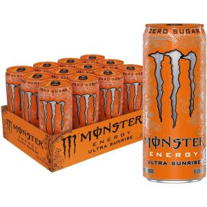 Monster Energy Ultra Variety Pack, PKZSD, Sugar Free Energy Drink, 16 Ounce | Pack of 15(Ultra Sunrise)