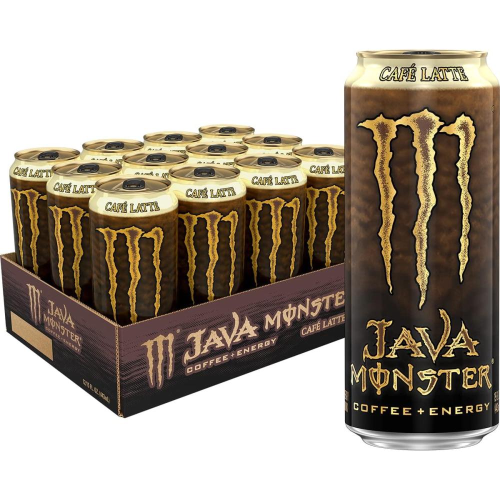 image:imageMonster Energy Java 300 Triple Shot Robust Coffee French Vanilla 15 Fl Oz  Pack of 12Caf Latte