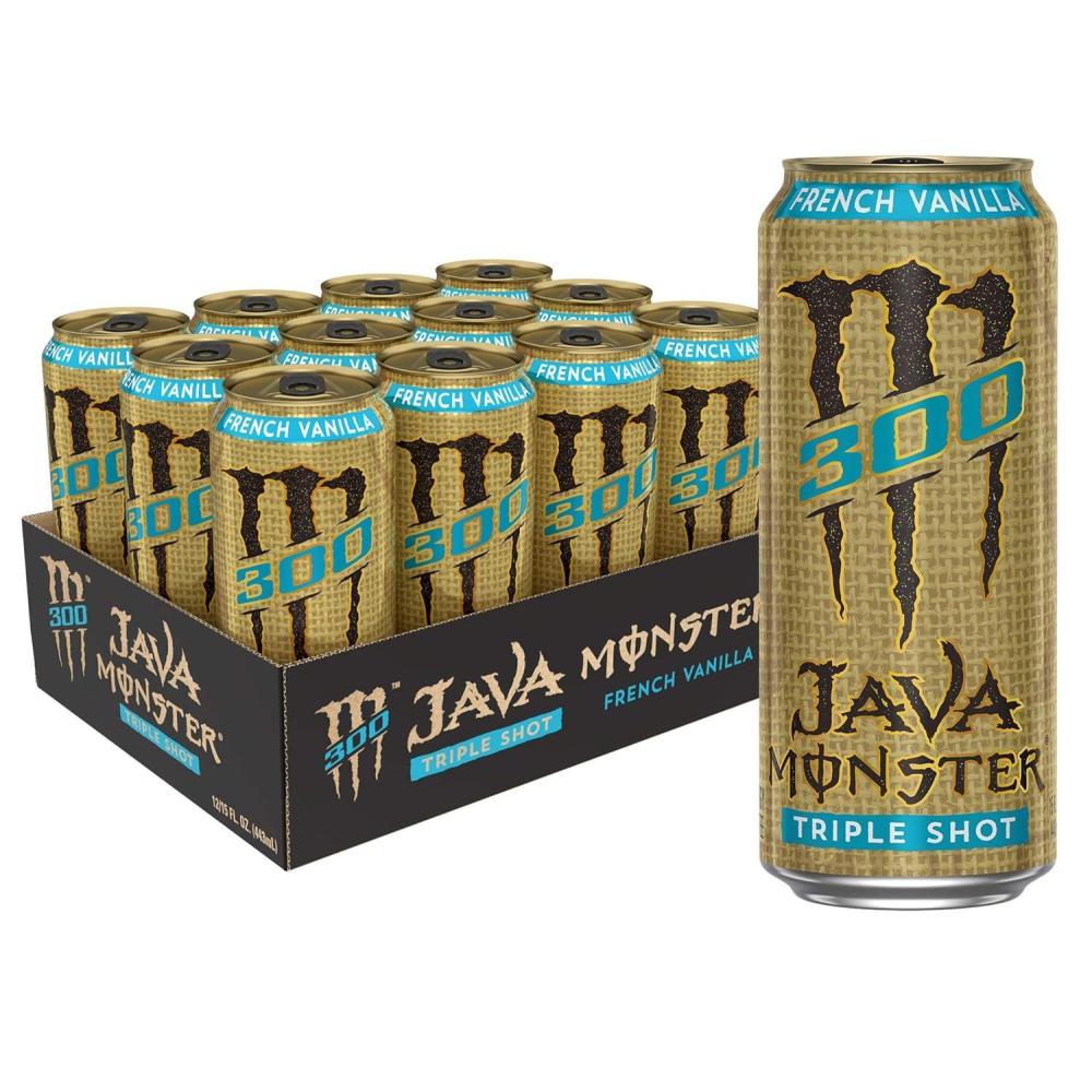 image:imageMonster Energy Java 300 Triple Shot Robust Coffee French Vanilla 15 Fl Oz  Pack of 12Java 300 Vanilla