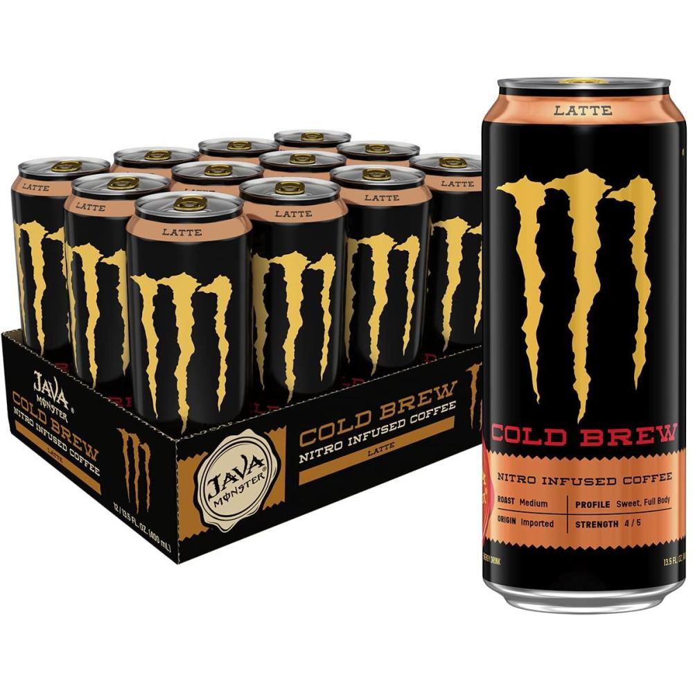 image:imageMonster Energy Java 300 Triple Shot Robust Coffee French Vanilla 15 Fl Oz  Pack of 12Nitro Cold Brew Latte