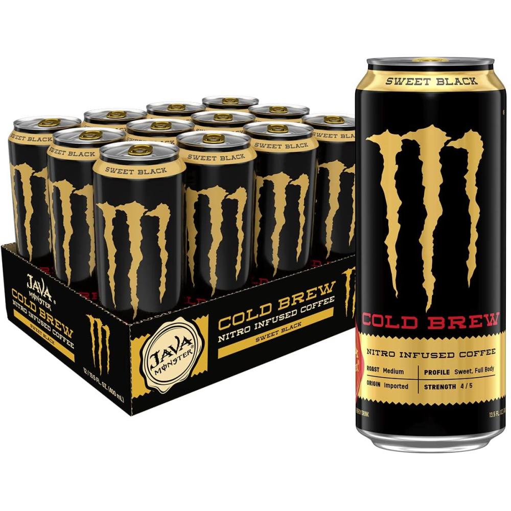 image:imageMonster Energy Java 300 Triple Shot Robust Coffee French Vanilla 15 Fl Oz  Pack of 12Nitro Cold Brew Sweet Black