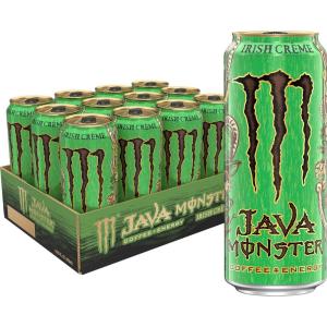 Monster Energy Java 300 Triple Shot Robust Coffee, French Vanilla, 15 Fl Oz | Pack of 12(Irish Creme)