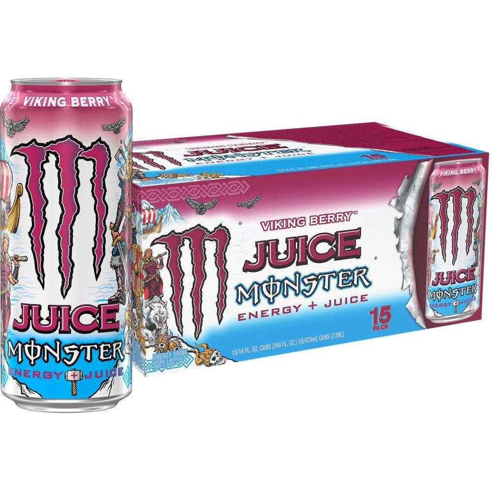 image:imageMonster Energy Juice Viking Berry Energy Drink 16 Ounce Pack of 15