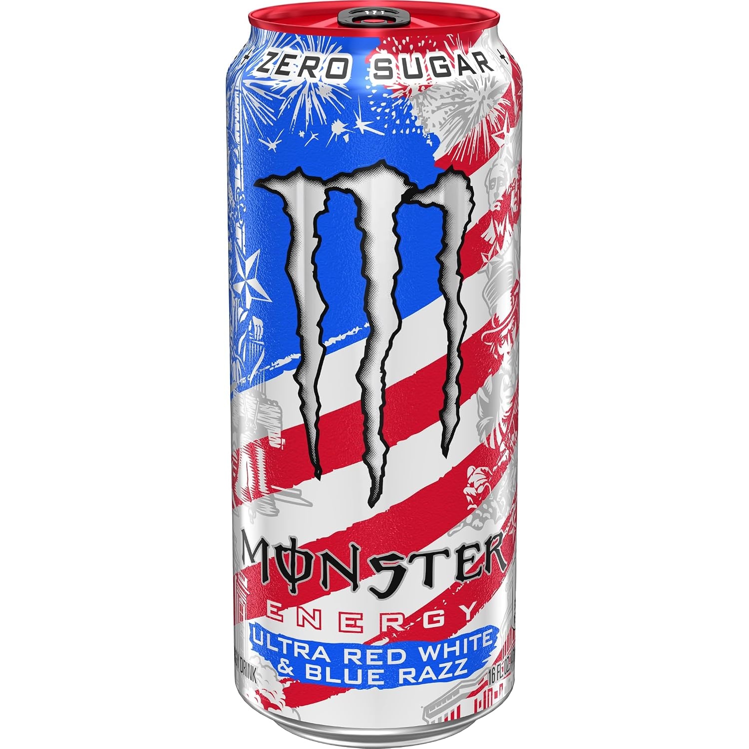 image:imageMonster Energy Ultra Red White amp Blue Razz Sugar Free Energy Drink 16 Ounce Pack of 15